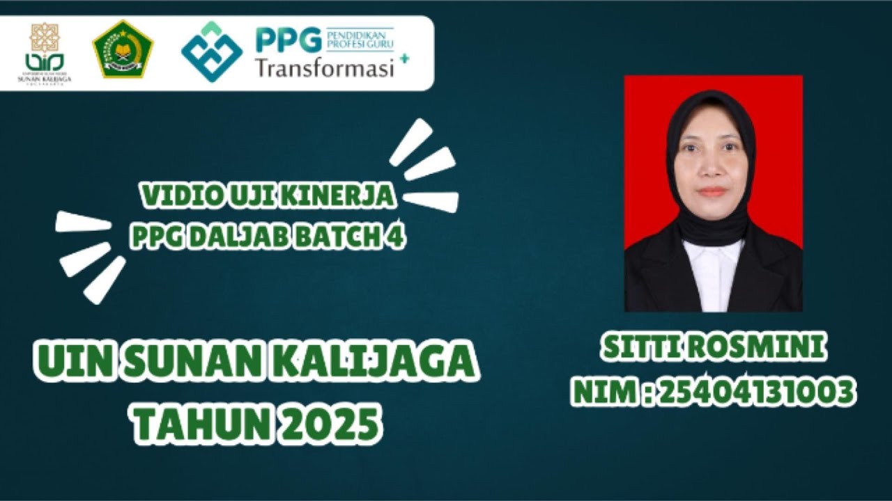 VIDIO UJI KINERJA (UKIN) | PPG GKMI BATCH 4 | UIN SUNAN KALIJAGA YOGYAKARTA