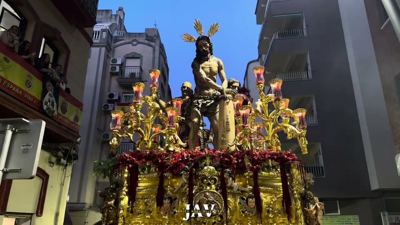4K || Nuestro Padre Jesús de la Flagelación por Calle Jáudenes || Miércoles Santo, Ceuta || 2025
