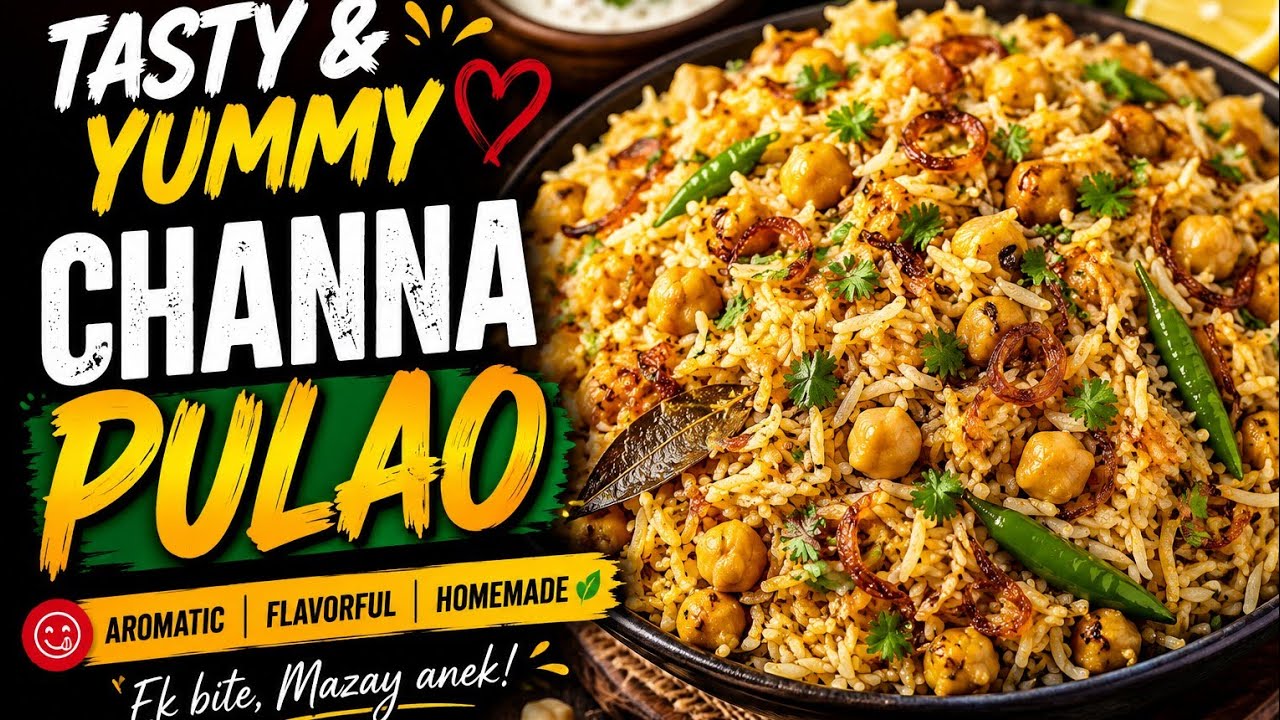 Tasty and yummy channa pulao #healthy and yummy #homemade #quick making 👌👌