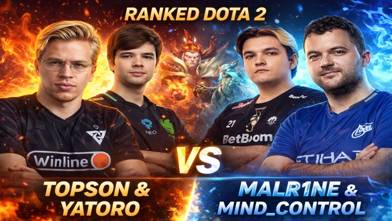 Topson INVOKER MID  & Yatoro STORM 1 vs Malr1ne & mind_control – INSANE Ranked Showdown