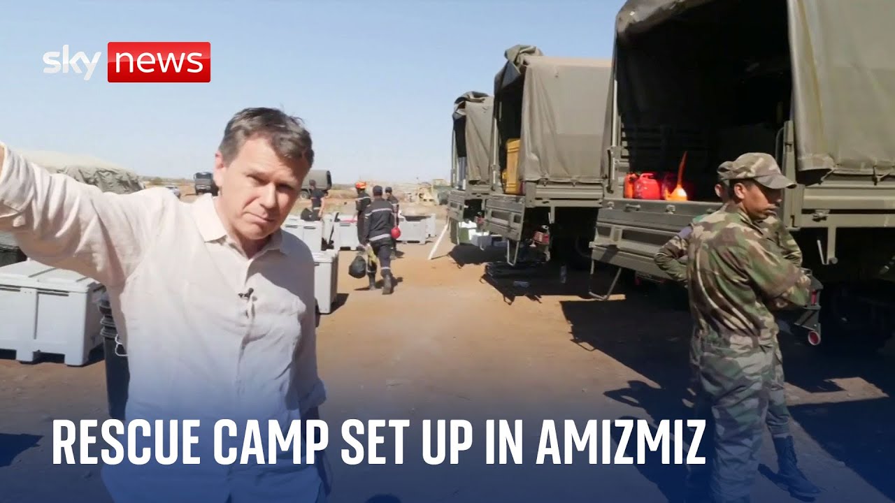Morocco Earthquake: Search and rescue specialists set up base in Amizmiz