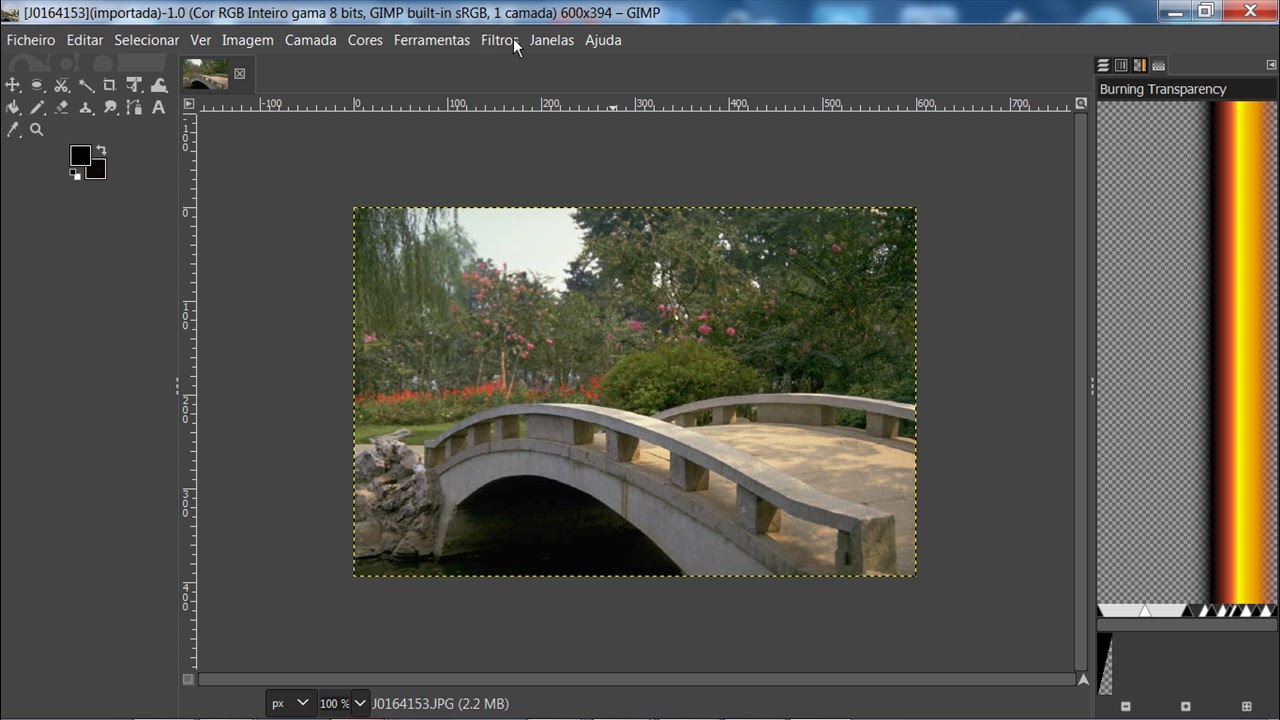 GIMP - Exercício Filtros
