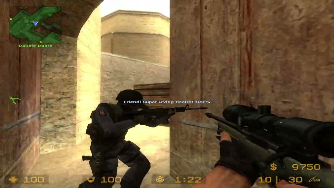 [CS:Source #6] Tryhard 3v10 with bots | First to 13 (Difficulty: Easy)