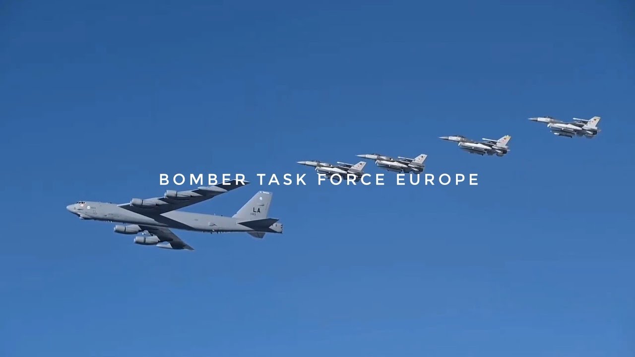 Bomber Task Force Europe, TurAF & RAF escorts B-52H Stratofortress