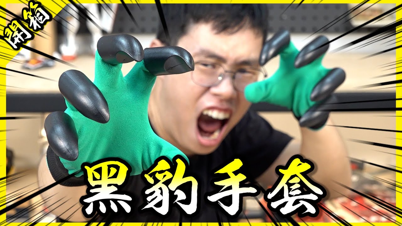 黑豹手套、螢光筷子、手指盾牌！超酷實用小物開箱！【胡買海開】