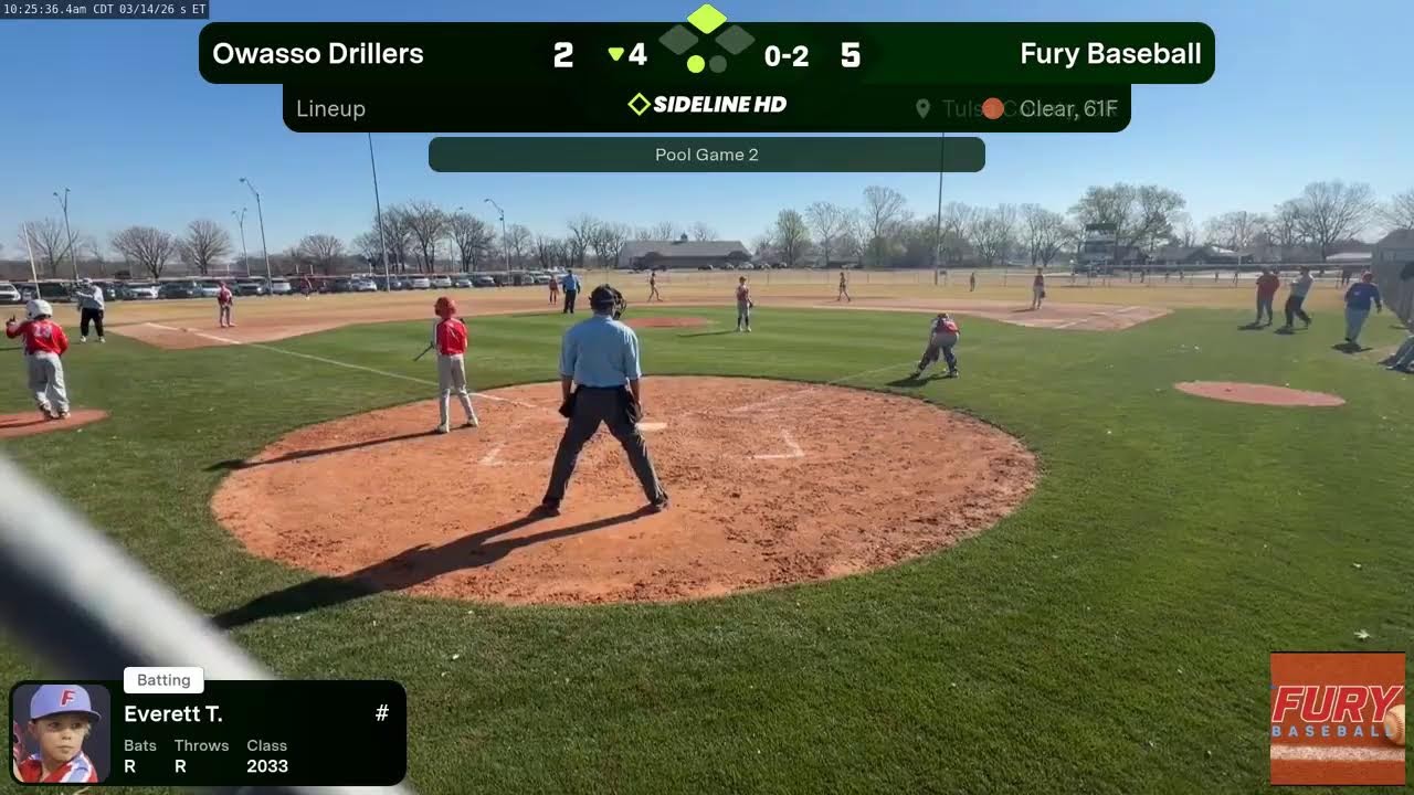 Fury Baseball vs. Owasso Drillers (2026.03.14)