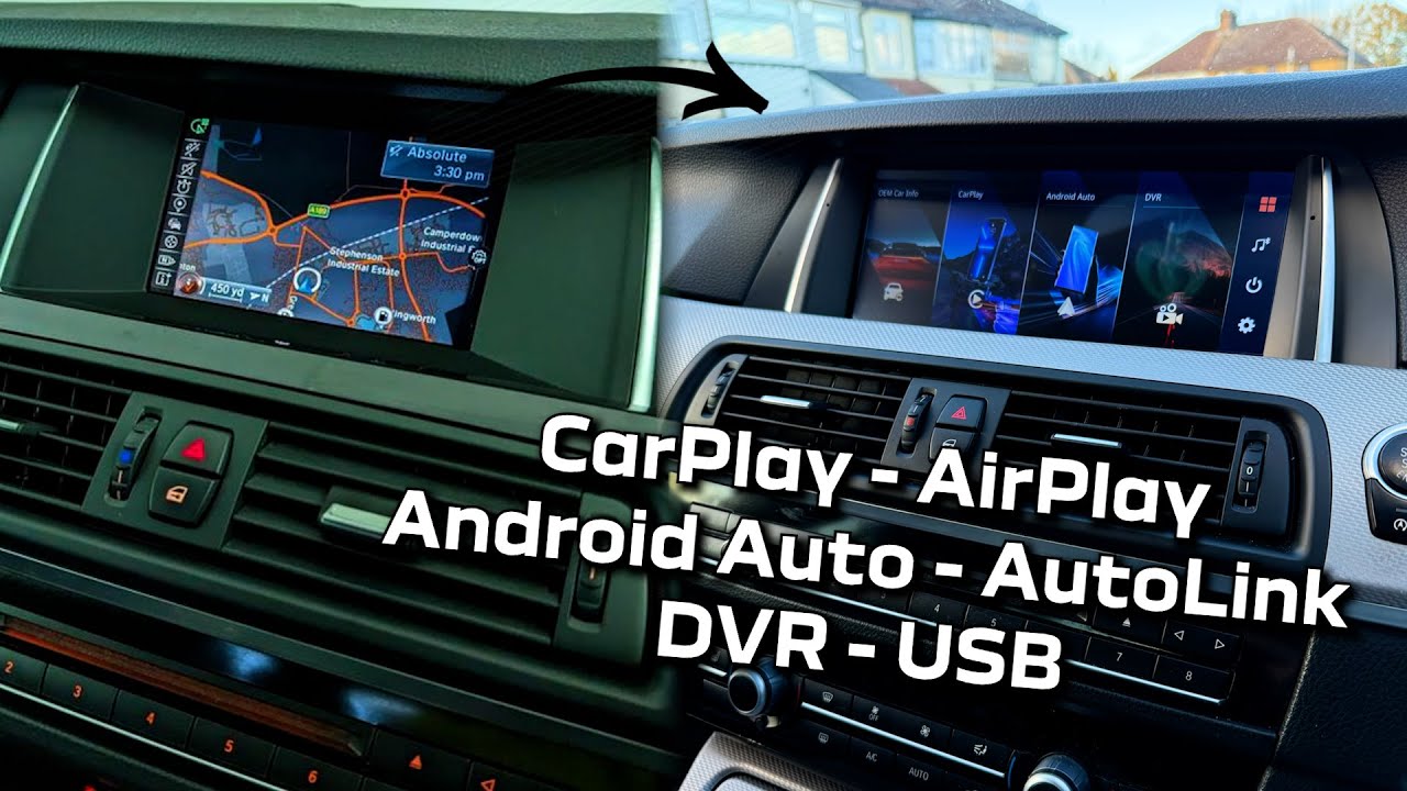 Montaj Navigatie 10.25" pe BMW F10 NBT - Ecranul REEIIO Linux