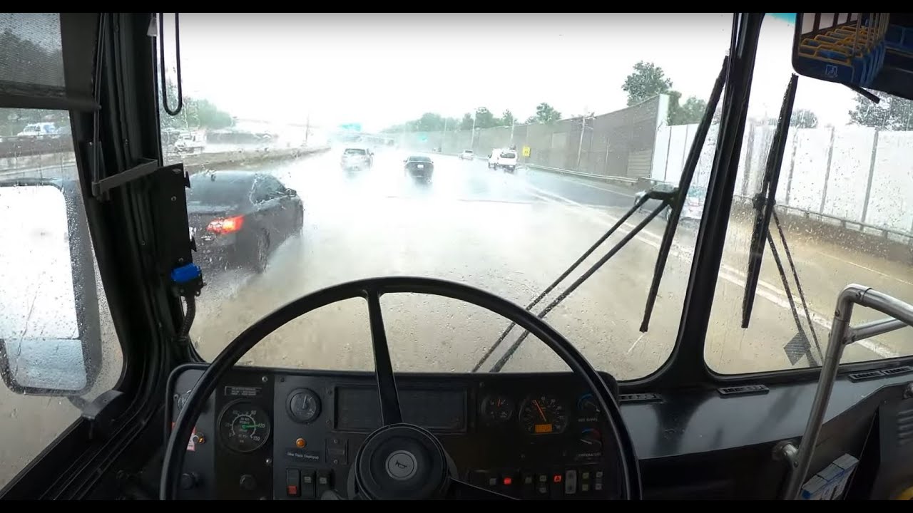 POV Bus Drive: 2006 Orion V in the Rain!