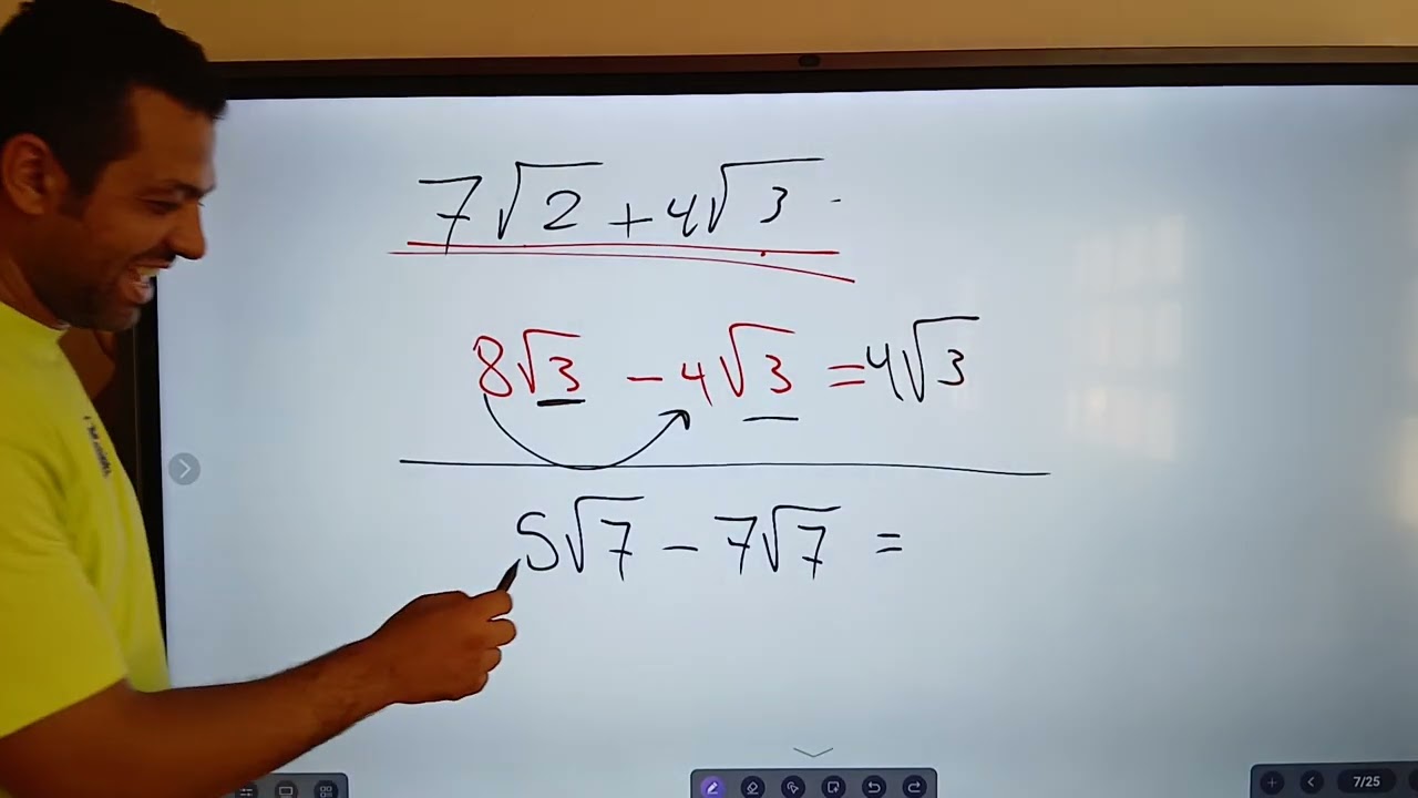 Operations on real numbers prep (2) 2026😍& العمليات علي الأعداد الحقيقية الصف الثاني الإعدادى لغات 