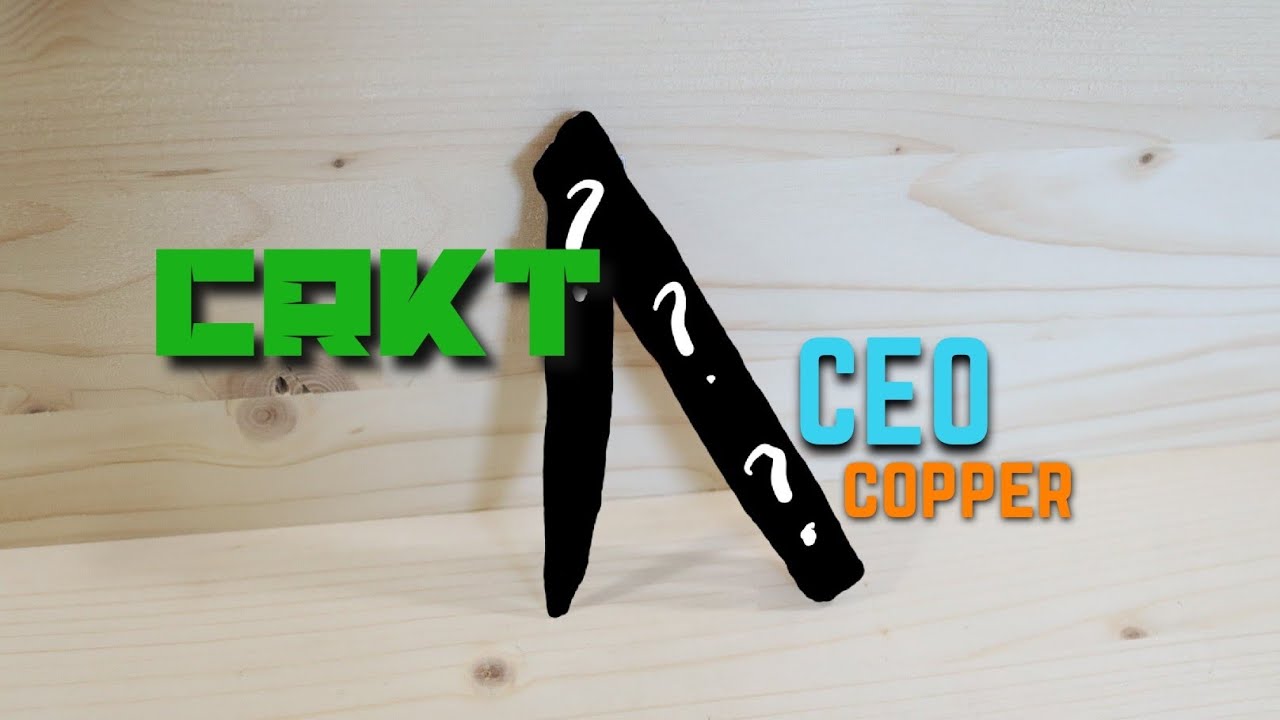 Copper CRKT CEO!!! Custom Pocket Knife(Knathan's Knives)