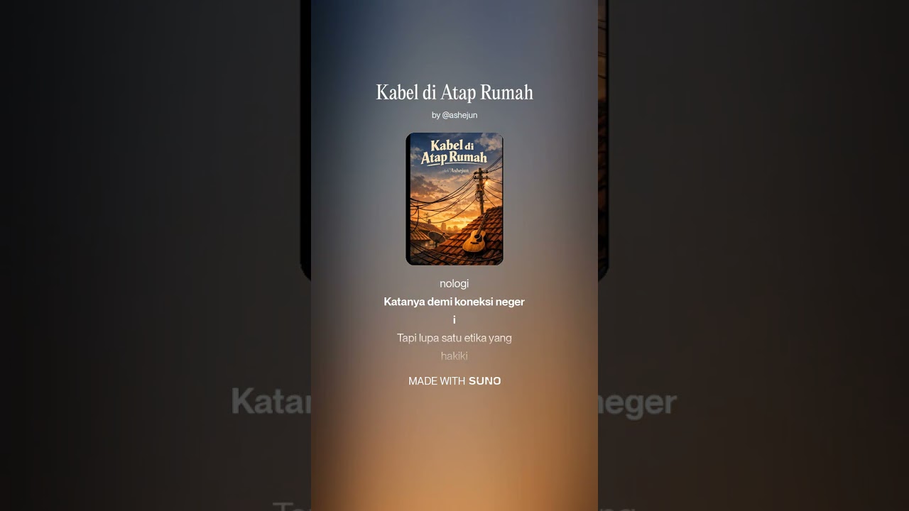 Kabel di Atap Rumah