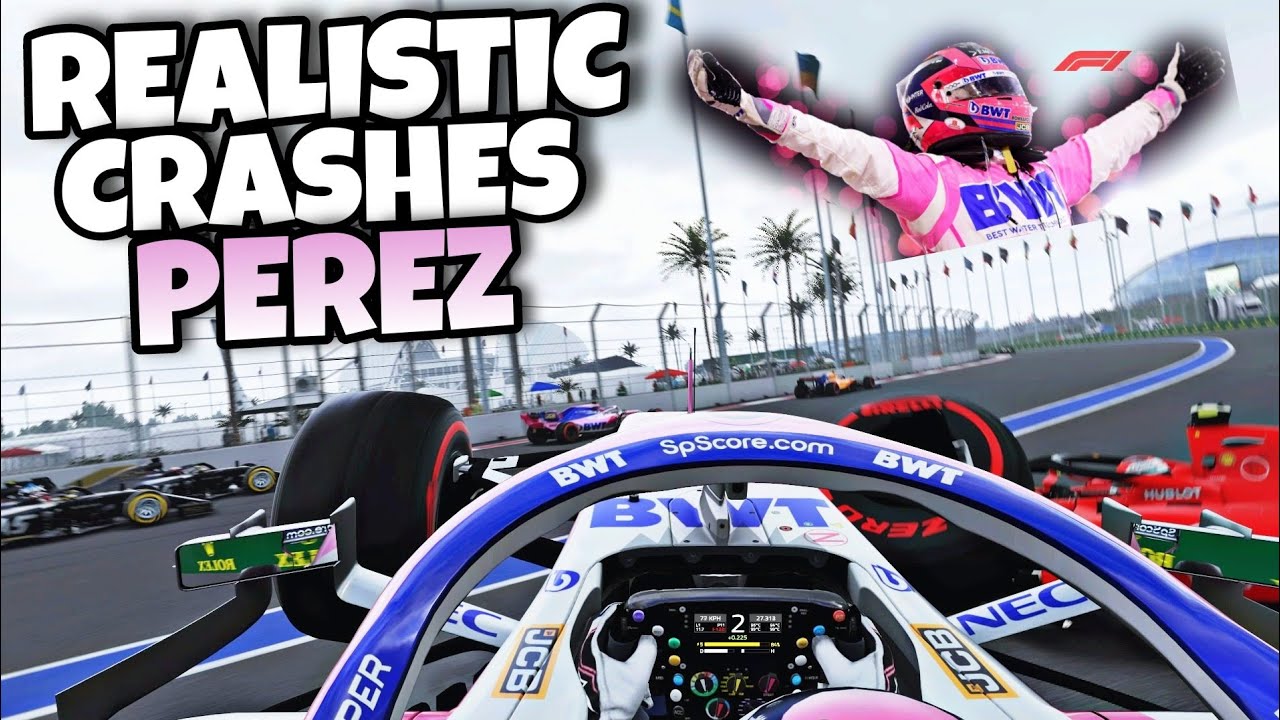 REALISTIC F1 CRASHES SERGIO PEREZ 2014-2021