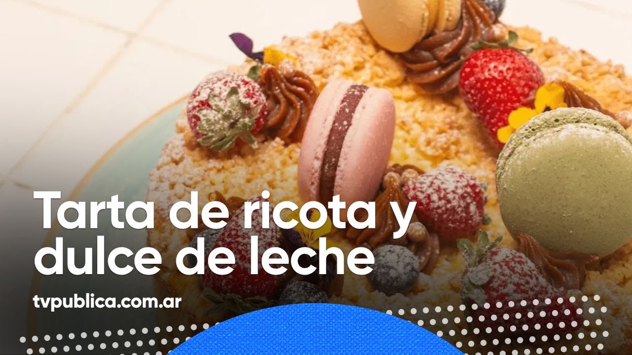 Tarta de ricota y dulce de leche por Gustavo Nari - Cocineros Argentinos