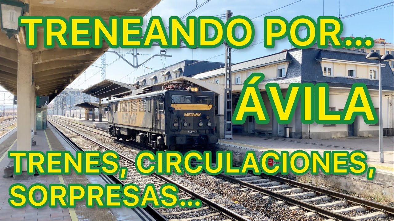 🚞 La ESTACIÓN de FERROCARRIL de Ávila TRENES de mercancías, viajeros, sorpresas… ¡BRUTAL!