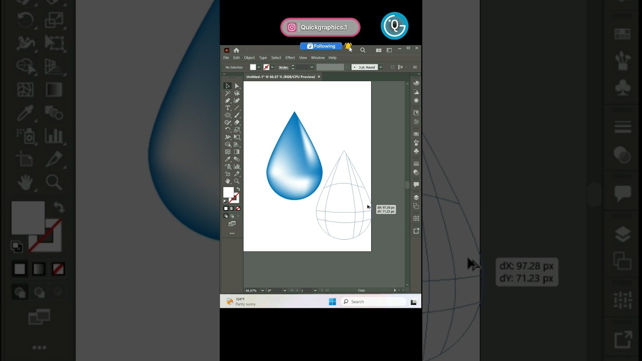 "How to Create a Realistic Water Drop Effect in Adobe Illustrator" 