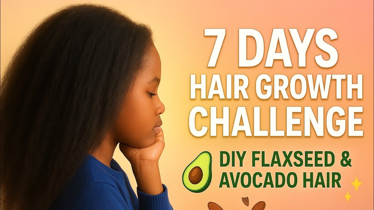 7 DAYS HAIR GROWTH TEST! DIY Flaxseed & Avocado Hair Mask for Fast Natural Growth | Strong Hair!