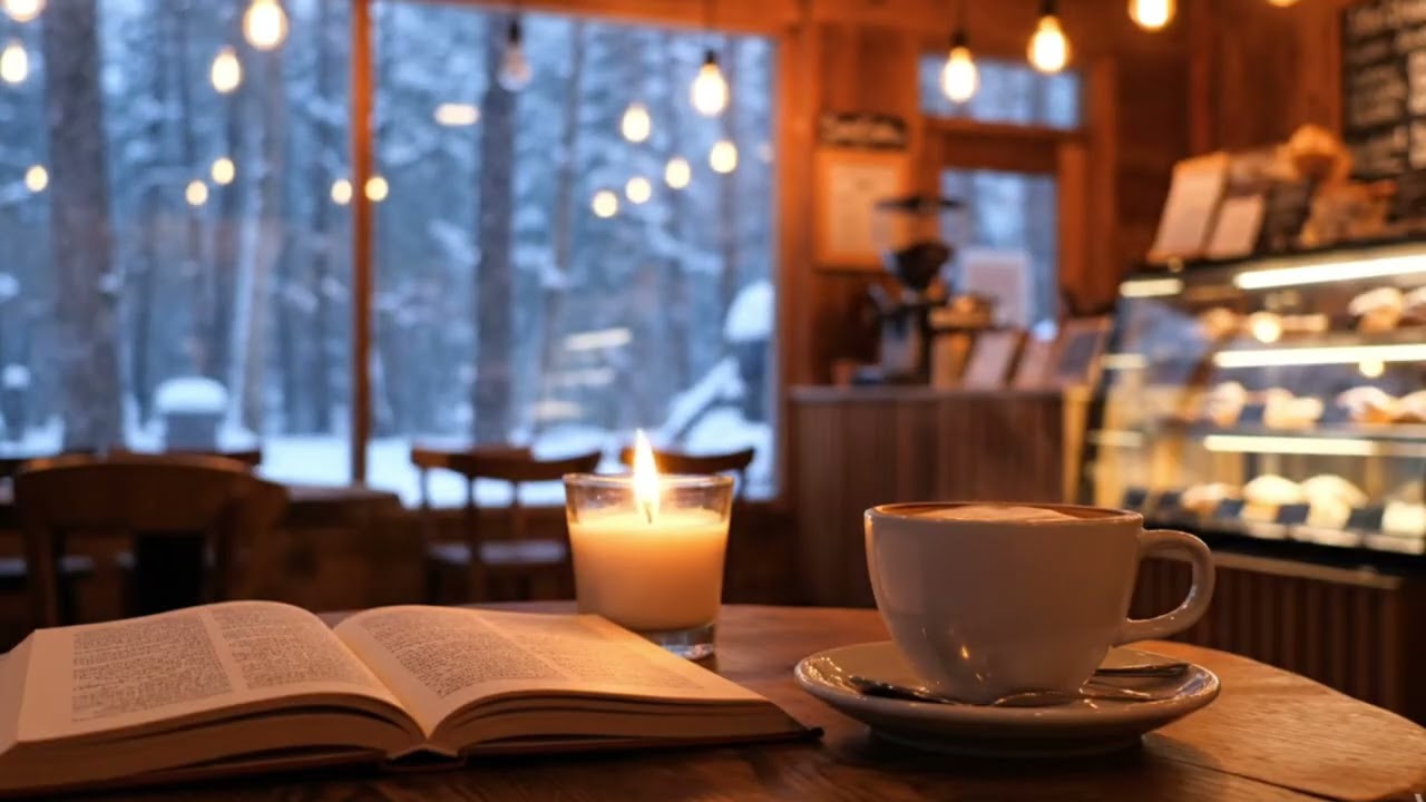 Lofi Cozy Night ☕✨ The Sound of Snowfall & Warm Coffee for Focus & Relaxation