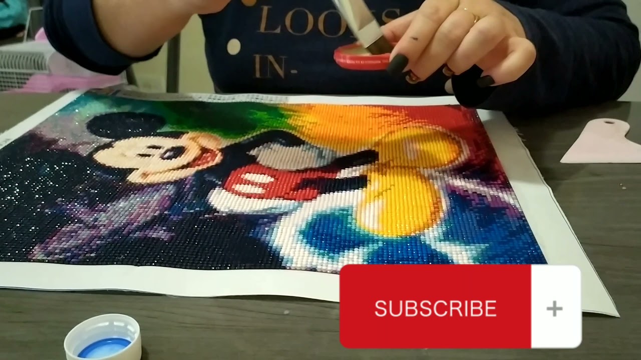 Alinhando, lacrando, emoldurando a tela do Mickey e algumas dicas