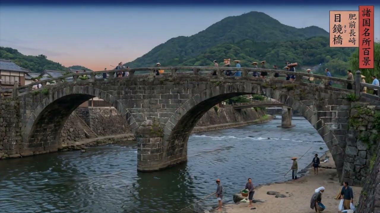 名画を実写化「諸国名所百景」歌川広重（二代）