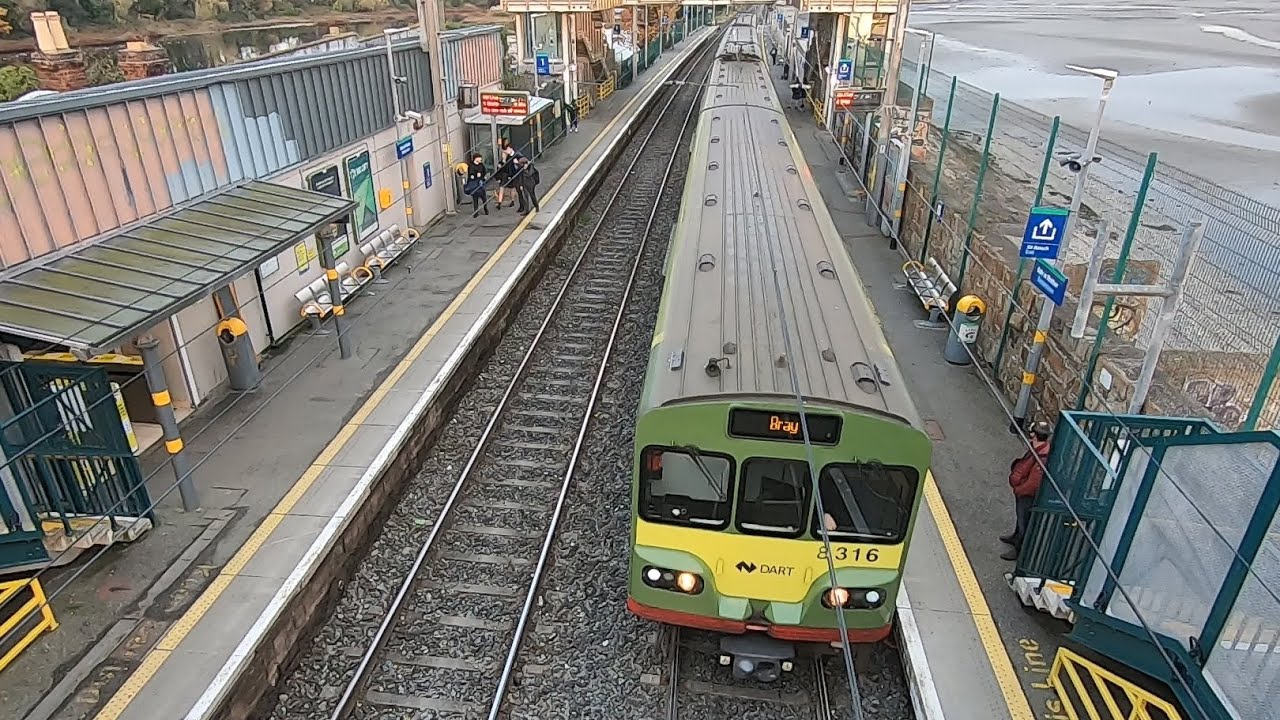 Irish Rail 8520 and 8300 Class Dart Trains - Booterstown Station, Dublin