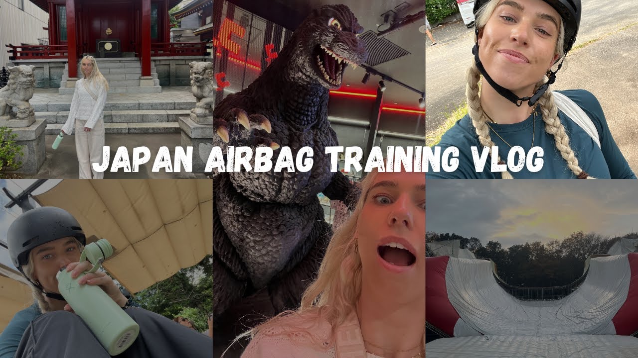 Japan Vlog!! Snowboard Halfpipe Pre-Olympic Training Camp