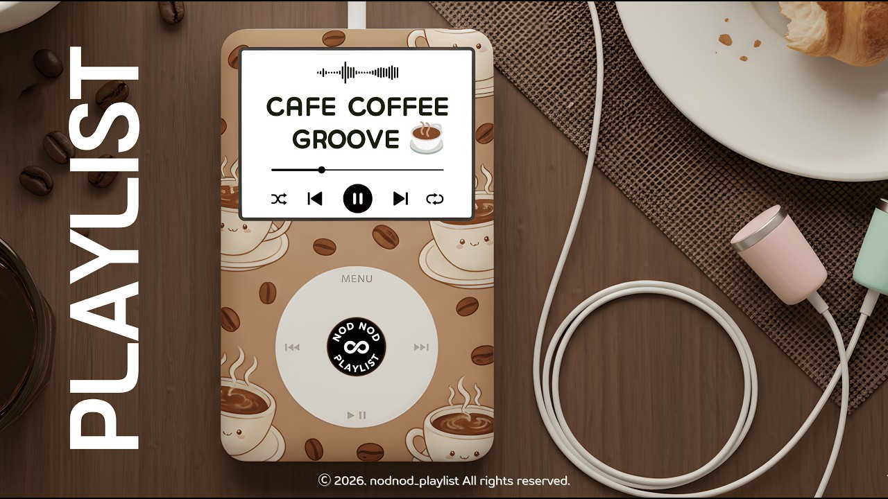 PLAYLIST | 듣자마자 여유 ON ☕ 커피처럼 흐르는 JAZZHOP GROOVE 😌 | 카페 · 작업 · 집중 · 휴식 · 힐링
