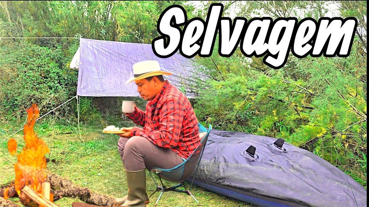ACAMPAMENTO caipira com PEIXE E muitas aventuras 