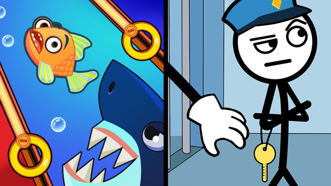 Thief Puzzle Vs Save The Fish 🐠🐋🐟👨‍🔬 Max All Levels Android iOS Gameplay Ep 158