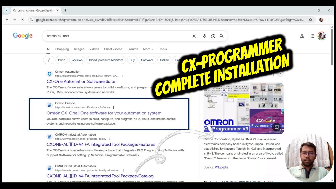 1. Как загрузить и установить Cx-One (Cx-Programmer)