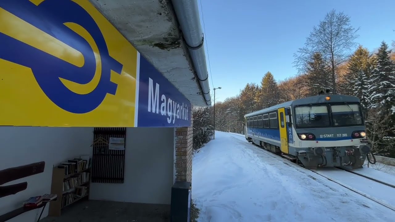 Motorvonatok hóban * 🚄❄️🚆🇭🇺 * Rákosrendező, Magyarkút 