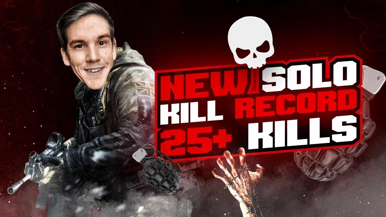 MY NEW SOLO KILL RECORD ON BLACKOUT!! 25+ KILLS! (Call of Duty: Blackout)