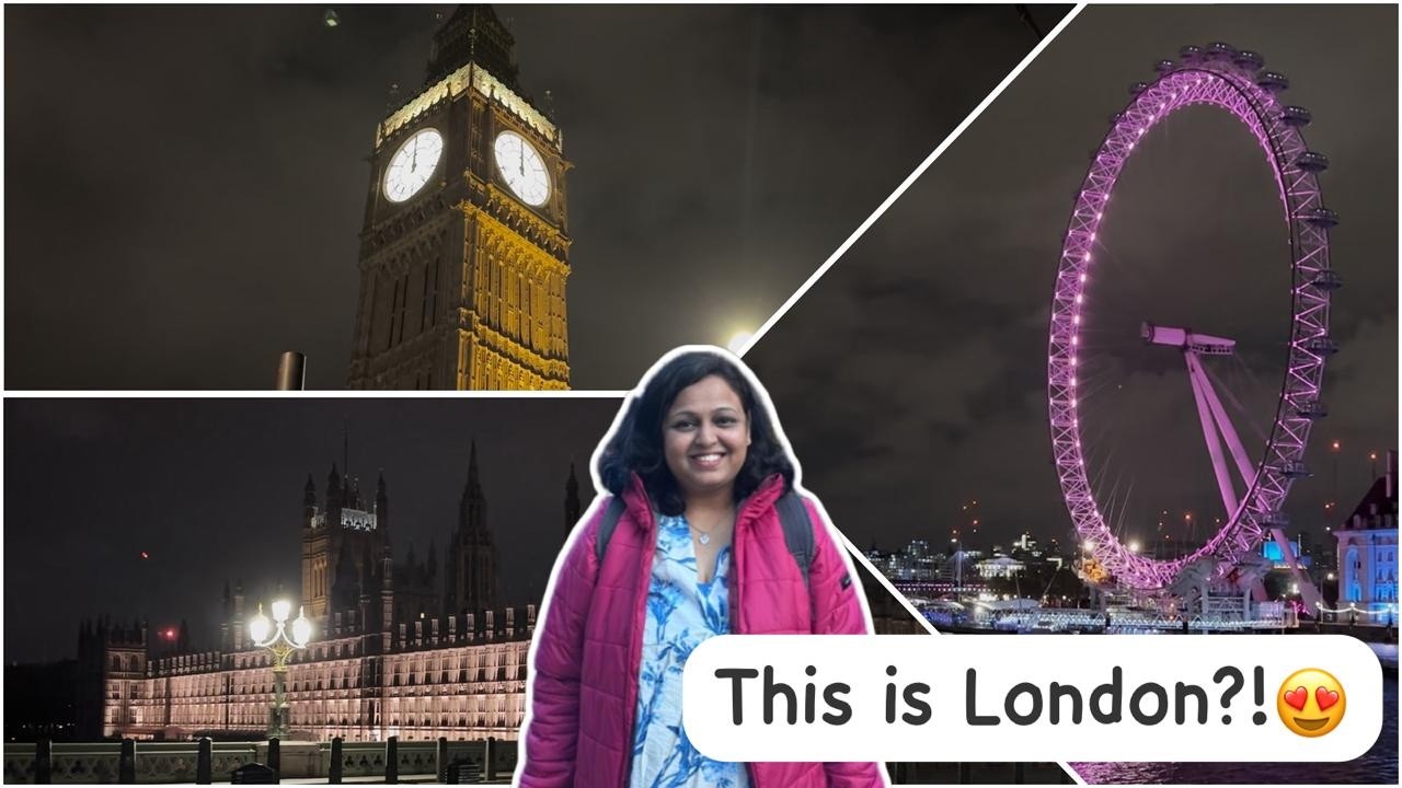 London Architecture| Indian Food Surprise| Solo Girl Trip Turned into Dream Vlog| London Eye|Big Ben