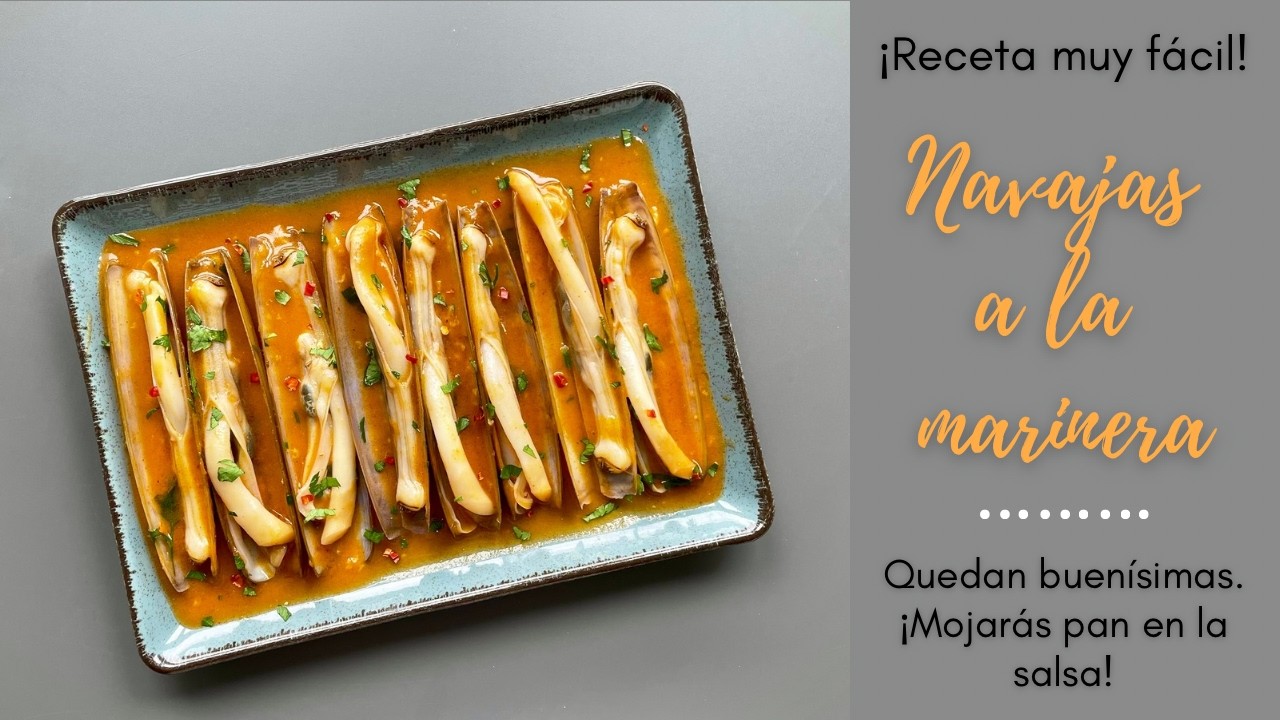 Cómo Hacer NAVAJAS A LA MARINERA🔥 Receta Fácil PARA MOJAR PAN🤤