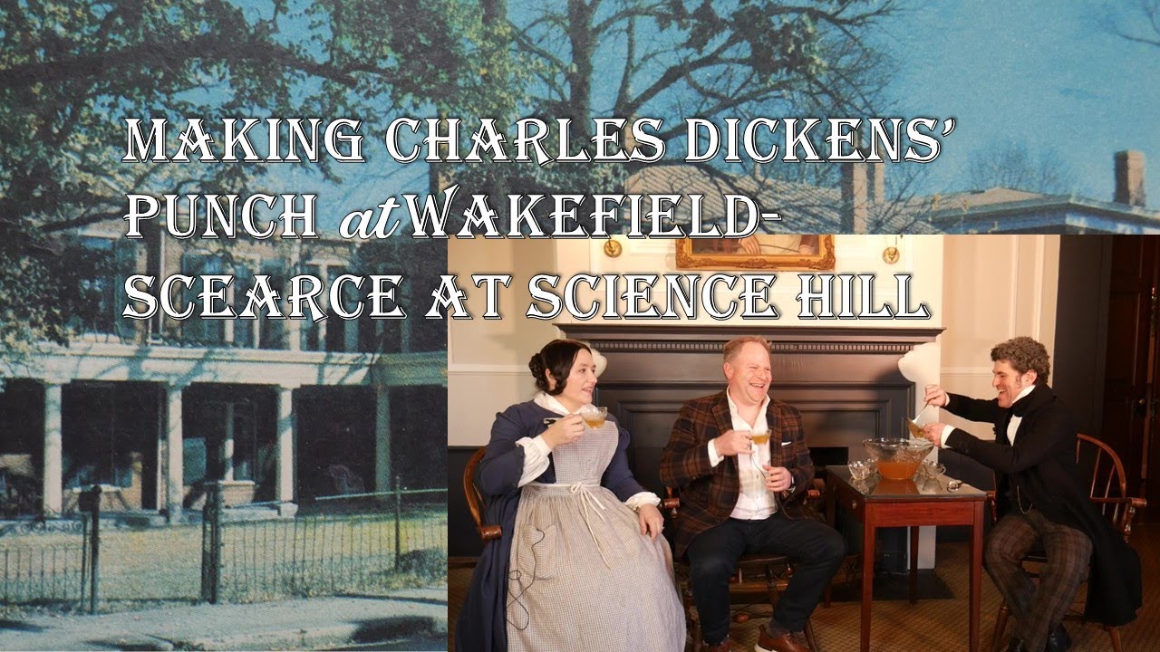 Making Charles Dickens' Punch for Christmas at Wakefield-Scearce Galleries at Science Hill
