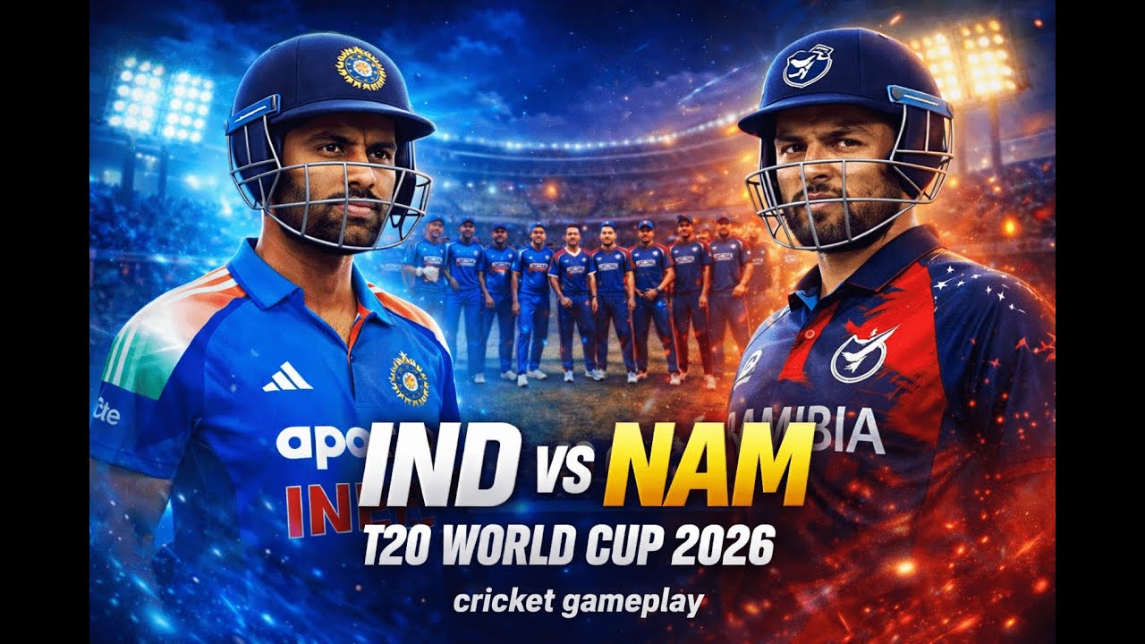 IND vs NAM T20wc 26 (cricket 24 gameplay)