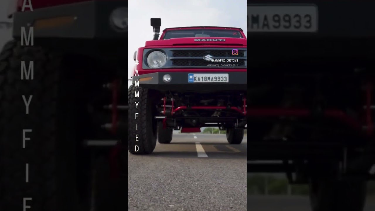 #ammyfied #gypsy #modification #restoration #offroad #4x4 #jimny #india #cars #trending #love #red