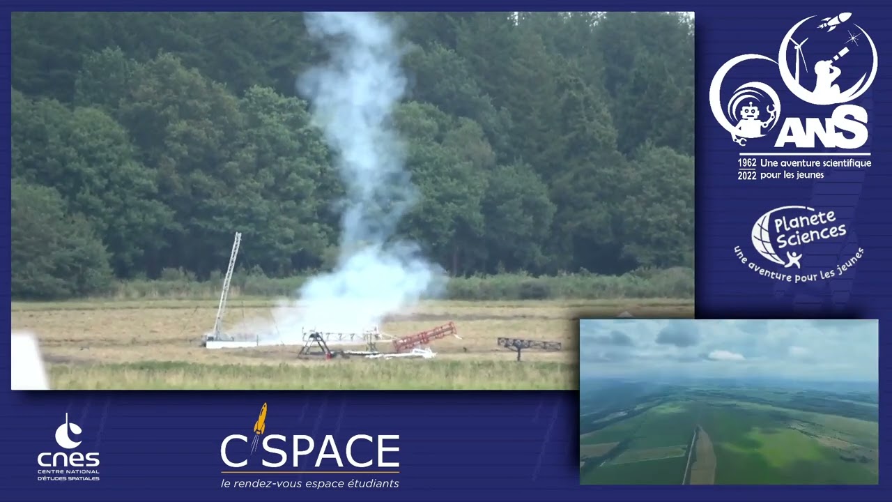 C'Space 2022:  Premier lancement de la fus&eacute;e exp&eacute;rimentale Plume