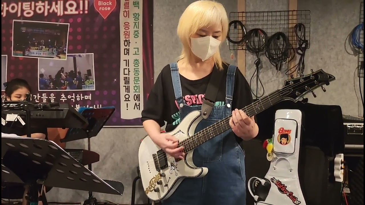2022년7월3일 합주 #청춘열차#여성밴드 #블랙로즈 #여성기타#아줌마기타