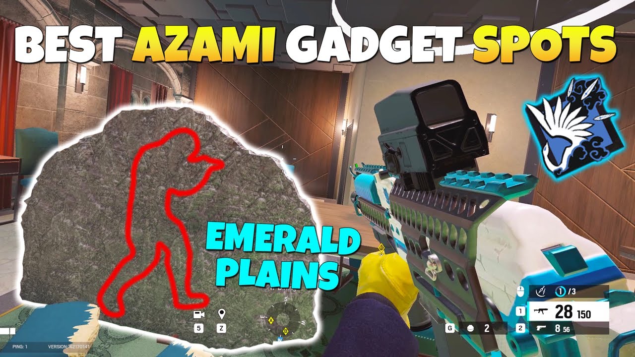 Best Azami Gadget Spots on Emerald Plains - Rainbow Six Siege Guide