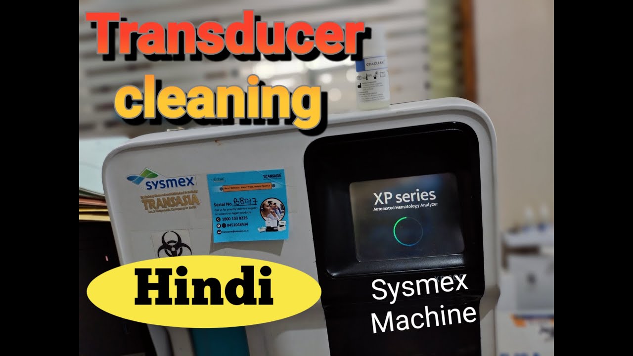 Cleaning Transducer//How to clean transducer//Sysmex//Erba #pathology #dmlt #paramedical