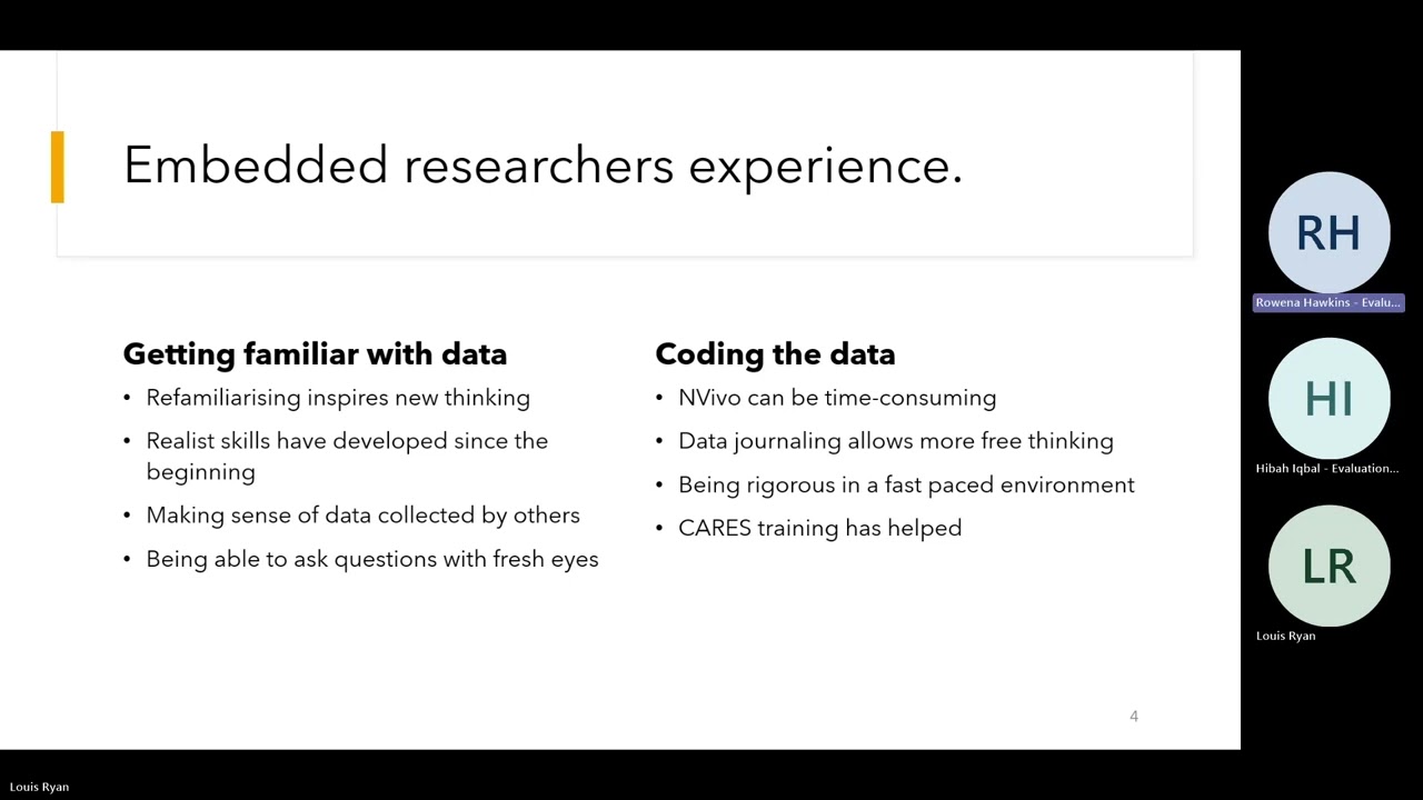 Making sense of data   realist evaluation video 6