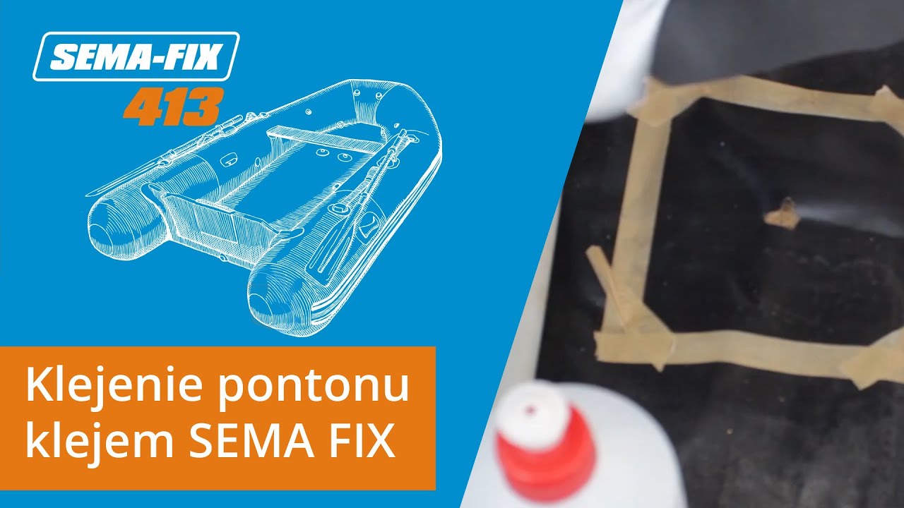 Klejenie pontonu klejem SEMA FIX 413
