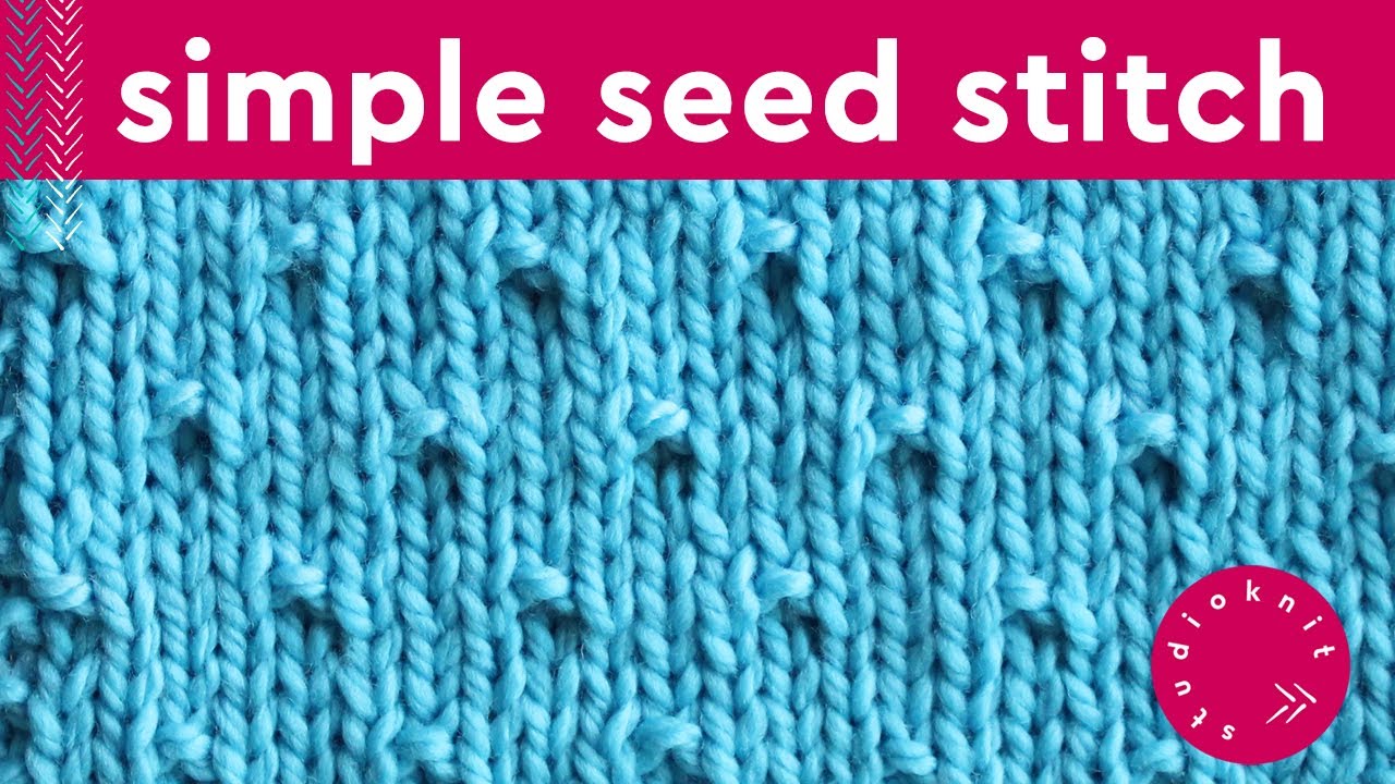 Simple Seed Stitch Knitting Pattern for Beginners