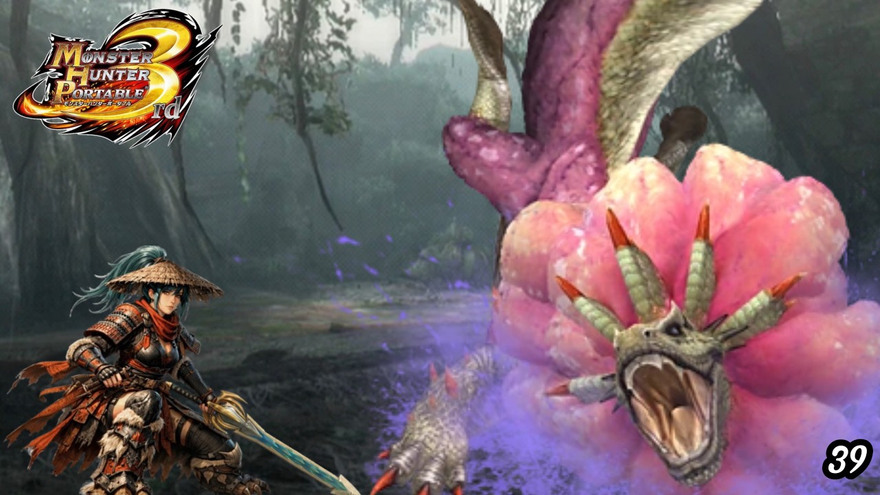 hunting the poisonous Purple Ledroth | Gameplay Monster Hunter Portable 3rd #39