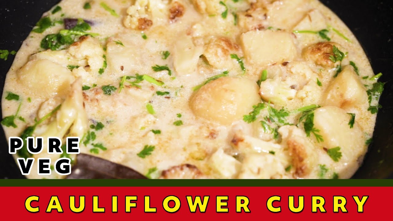 CAULIFLOWER & Potatoes in COCONUT MILK  | Narkel diye Alu Phulkopi | Timeless Aloo Gobi Curry |