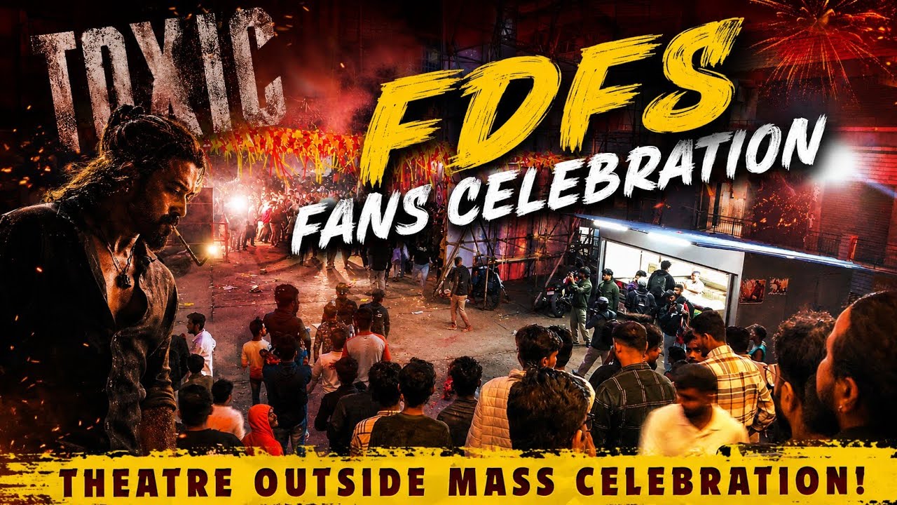 Toxic FDFS Celebration at Main Theatre Santhosh