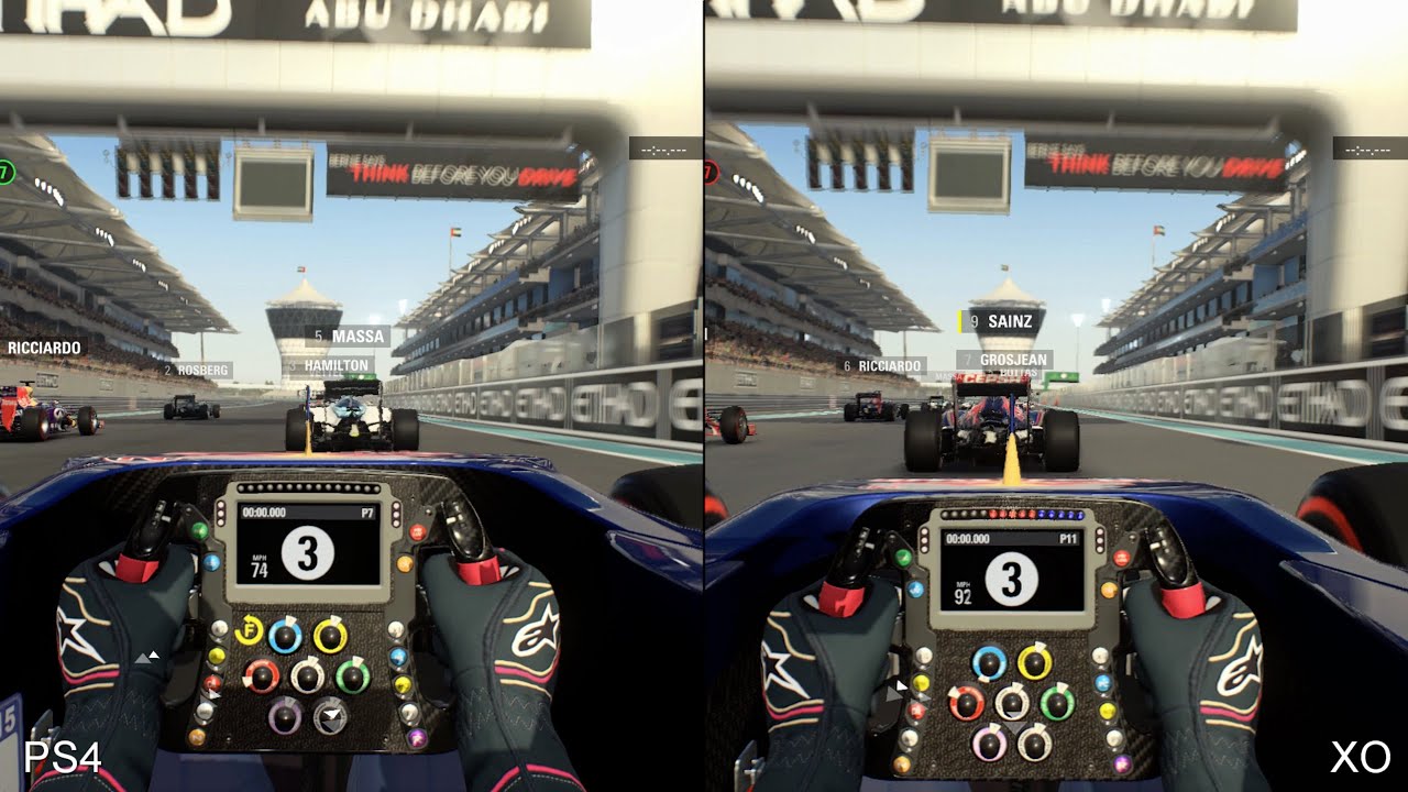 F1 2015 PS4 vs Xbox One Comparison