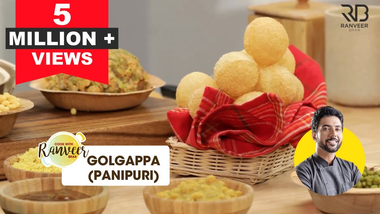 Pani Puri Recipe | पानी पूरी / गोलगप्पा | Please follow recipe in DESCRIPTION | Chef Ranveer Brar