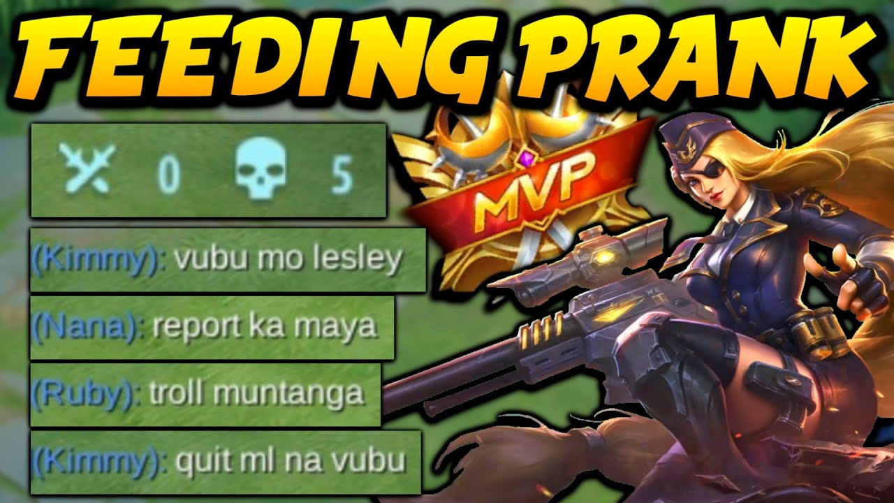 FEED 5X, LESLEY FEEDING PRANK (galit na galit mga kakampi ko at irereport nila akong lahat)