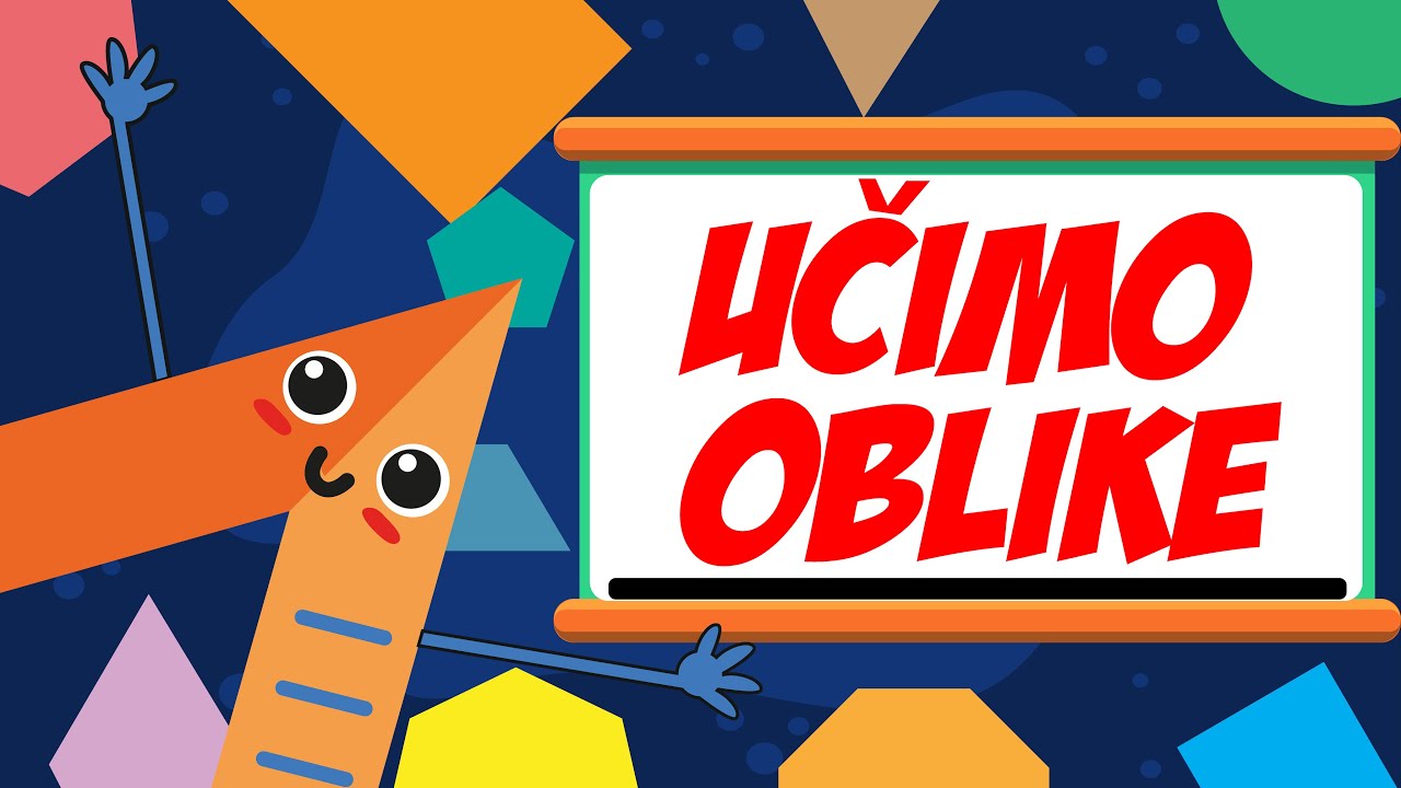 Učimo OBLIKE zajedno | Vrste geometrijskih oblika | Zabava za djecu